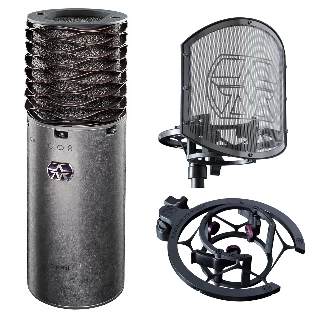 Aston Microphones Spirit Black Bundle Студийный микрофон с